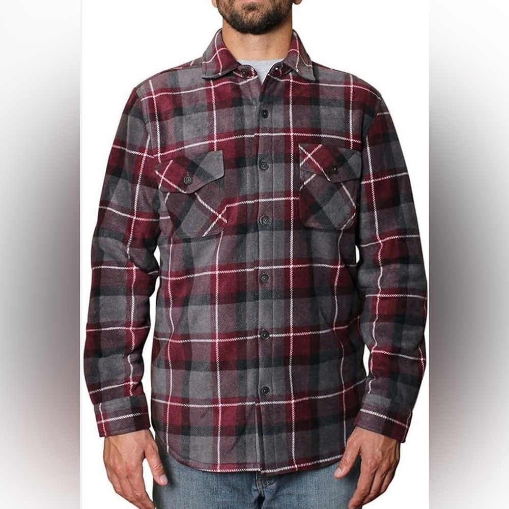 Plaid Button-Up Shirt